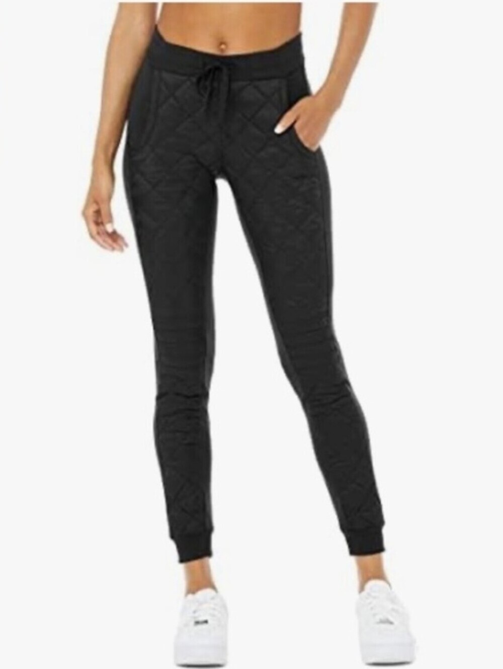 Alo Yoga Airbrush Winter Warm High-Waist Moto Puffer Pant Size XS
